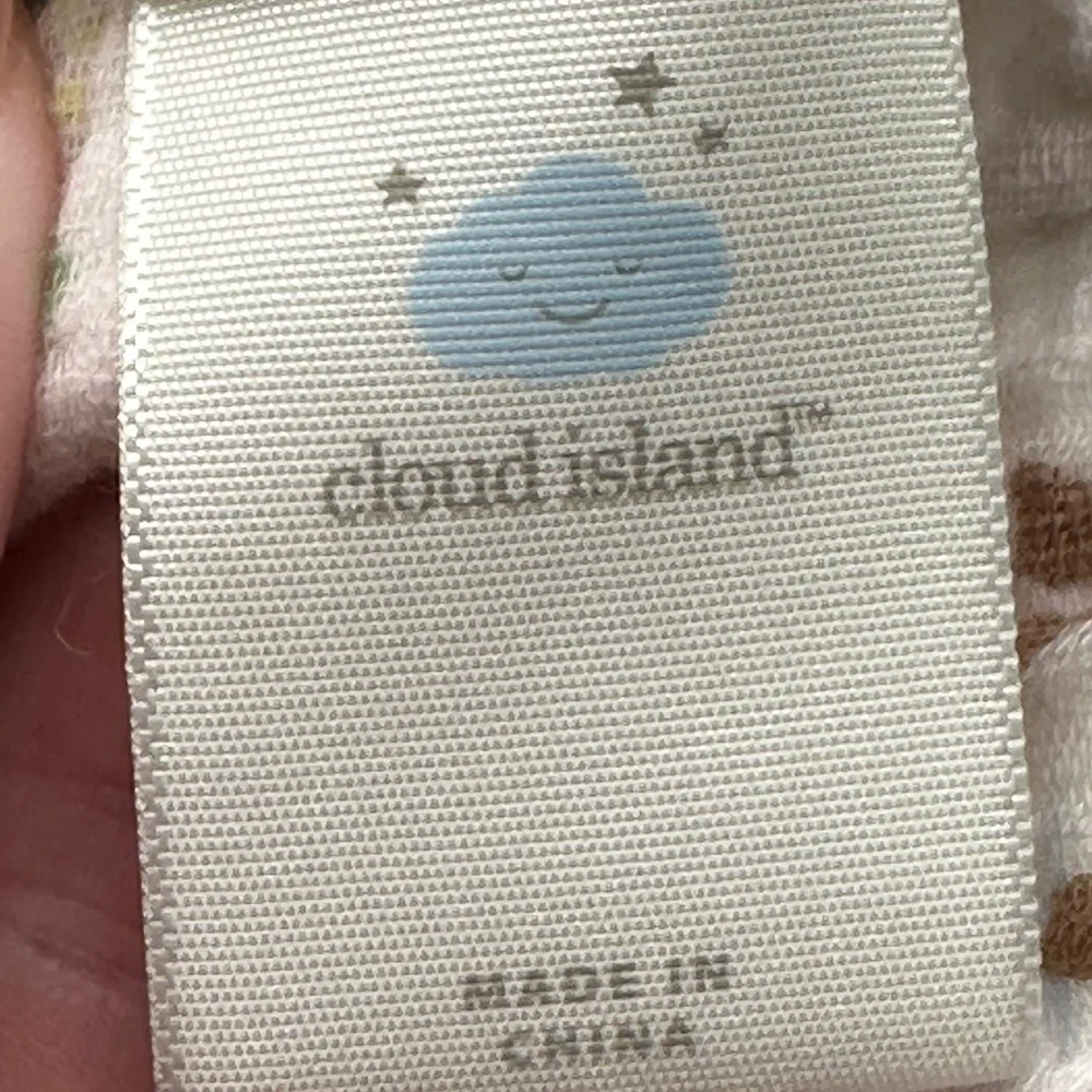Cloud Island Muslin Lovey Baby Security Blanket Swaddle‎ Jungle Animals Cotton